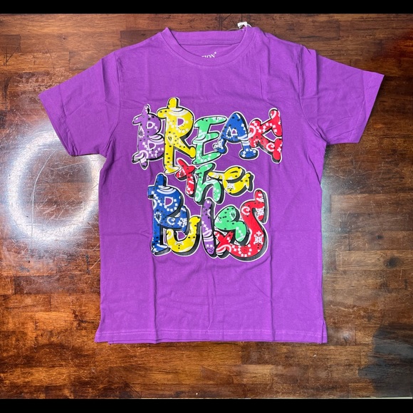 Break the rules tee Sz Various muti colors - Picture 6 of 7